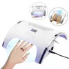 80W 2IN1 UV LED Nail Lamp Nail Dust Collector Machine 36 LEDs Dryer Manicure With Two Powerful Fan Dust Suction4408530