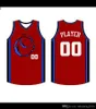 2019 2020 Maglie da basket Quick Dry BLU rosso Ricamo Loghi Spedizione gratuita A buon mercato all'ingrosso Taglia uomo Jersey42