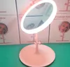 Miroir de maquillage LED rechargeable par USB avec base détachable Miroirs compacts réglables en 3 modes