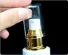 30ml 50ml 80ml White Glass Pump Bottle Essential Oil Perfume Bottles Atomizer Spray Bottle with Gold Cap Collar Clear Cover8249602