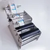 Machine d'étiquetage Semi-automatique pour bocaux en acier inoxydable, plastique, verre, métal, bouteilles rondes, Machine d'emballage d'étiquettes autocollantes en papier