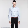 Pure Color Cotton Men's Long-sleeved Shirts Size 5XL 6XL 7XL 8XL White Blue Black Red Business Wedding Banquet Elegant Men Sh283j