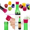 500pcs reutilizáveis Silicone Wine Beer Top Bottle Tap Stopper Drink Sealer Beverage Home Kitchen Bar Tools3729368