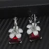 new hot Individual crystal cherry blossom ear ring earrings wholesale ladies fashion earrings earrings classic fashion refined elegance