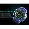 Orologio digitale da uomo Orologi sportivi impermeabili SMAEL Relogio Montre THOCK Oro nero Grande orologio da uomo automatico 1610 Uomo Wtach Military284W