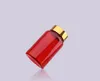 100 pièces 120 ml bouteilles de couleur rouge translucide PET, stockages d'échantillons, bouteilles de capsules en plastique, bouteilles vides 4 bouchons de couleurs