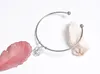 All'ingrosso-Il nuovo braccialetto di apertura della contrazione in oro rosa per la vendita diretta di bracciali con fiori di zirconi accessori semplici e versatili da donna