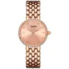 Dom Women Steel Watch Luxury Dress Fashion Fashion Quartz Wristwatch Classic Crystal Goldブレスレット女性時計時計G1235G7M8188482
