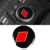 Accessoires de voiture Centre Multi Media Bouton Bouton Garniture Autocollant Couverture Cadre Décoration Intérieure pour Audi A4 A5 S4 S5 B9 2017-2020221B