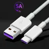 1m 3ft 5A Super Fast Canding Tipo C Cabos USB para Huawei Samsung S8 S9 S10 Nota 10 LG Android Phone