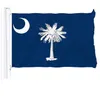 South Carolina-Flagge, 90 x 150 cm, individuelle USA-Staatsflaggen, 90 x 150 cm, für den Innen- und Außenbereich, zum Aufhängen, preiswertes Banner mit hoher Qualität