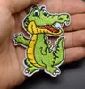 Crocodile Animal Iron On Embroidered Clothes Patches For Clothing Stickers Garment Wholesale