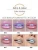 Handaiyan 6 Colors Glow Glitter Shimmer Mermaid Lip Gloss Tint Увлажняющий водонепроницаемый металл длительный длительный
