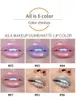 HANDAIYAN 6 Färger Glöd Glitter Shimmer Mermaid Lip Gloss Tint Fuktgivande vattentät metall långvarig flytande lipglossläppar Bal9750266