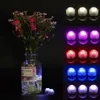 4/6/10 pcs RGB Waterproof Round Shaped LED Aquarium Light Candle Lamp Fish Tank Decoration Submersible LED Lights with remote controller