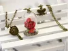 Beauty lower Rose Terrarium Collana Cupola di vetro collana di collane di bottiglie nuova collana di gioielli di moda da donna Drop Ship 161969