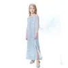 Einzelhandel Kinder Luxus Designer Kleidung Mädchen Kleider Schnee Königin Passenprinzessin Kleid mit Umhang Lange Partykleid Kinder Kleidung 9774450