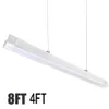 4ft 8ft linear high bay 60W 120w 12000 lumens tri-proof led tube light fixure waterproof IP65 for Warehouse Garage Wet Area