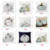 Pumpkin Printed Pillow Case Halloween Xmas Decoration Cotton Blend Cushion Cover Home Sofa Car Decor Without Core 9 Styles XD20817