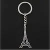 l'argento libero dei monili di Portachiavi dell'anello chiave di modo 20pcs/lot di trasporto ha placcato gli accessori chiave di fascini della Torre Eiffel placcati argento
