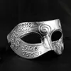 Masquerade bollmaskar Plast Romerska Knight Mask Men och Kvinnors Cosplay Masks Party Favorites Klä upp