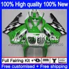 Body For KAWASAKI ZX-7R 1996 1997 1998 1999 2003 203MY.10 ZX-750 ZX 7 R ZX 750 ZX750 ZX 7R ZX7R 96 97 98 99 00 01 02 03 Stock green Fairing