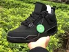 Orijinal Kutusu ile 2020 Yayın 4 Siyah Kedi Açık Ayakkabı Erkekler Siyah Işık Grafit 4S Jumpman Atletik Spor Otantik Sneakers