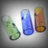 Newest Colorful Pyrex Glass Preroll Herb Tobacco Cigarette Preroll Handpipe Holder Filter Mouthpiece Mouth Pipe Tips Handmade Smoking Tool