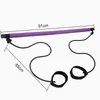 Portable Pilates Bar Kit Bodybuilding Yoga Pilates Stick Yoga Resistance Bands Toning Bar Home Gym Fitness Equipment Workout