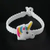 Random Styles Unicorn Silicone Wristbands Rubber Bracelets Toys For Kids Boys Girls Adults Birthday Christmas Gifts