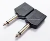 Conectores, Alta Qualidade 6.35mm Plug Mono a Dual 6.3mm Mono Conector de Jack de Áudio / 10pcs