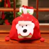 Weihnachten Apple Geschenktüte Flanell Candy Bag Cartoon Kordelzug Einkaufstasche Weihnachten Weihnachtsmann Schneemann Bär Tragbare Geschenktasche DBC VT1061
