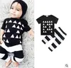Kids Designer Clothes Girls Ins Clothing Sets Baby Summer Suits Boys Boutique T Shirt Pants Outfits Newborn Animal Print Tops Pants C4344