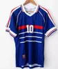 10 ZIDANE 1998 RETRO VINTAGE 2006 2010 HENRY MAILLOT DE FOOT Tayland Kaliteli futbol formaları üniforma Futbol Formaları gömlek Erkek gömlek