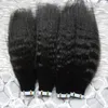 Grof Yaki Remy Tape in Menselijk Haar Extens 80 Stks Kinky Rechte Tape in Menselijk Haarverlenging Dubbel Getrokken Lijm Haar Skin Inslag 200g