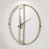 リビングルームのための高級大金の壁掛け時計モダンなデザイン3 d装飾ビッグ時計壁ウォッチアイアンアート家の装飾70 cm
