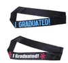 Graduatex Satin Sash - Vier afstudeer mijlpalen met stijl - Bold Etiquette Ribbon, Cheer Souvenir More! (Kind/volwassene)