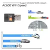 600mbps USB WiFi Adapter Wireless Ethernet Network Card AC 600m Dual Band 2.4g / 5.g USB WiFi Dongle WiFi Mottagare 802.11ac