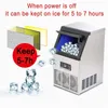 Máquina automática de fazer gelo em cubo comercial Máquina de gelo para pequenas empresas Máquina de bola de gelo para leite chá bar café shop233t7970038