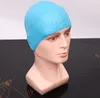 Partihandel Swim Pool Caps Slitstarka Snygg Sportig Latex Swimming Hat Flexibilitet Sport Swim Cap Badhatt Vuxen Simma Pool Caps