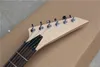 Guitare électrique à corps entier en acrylique avec lumière LED personnalisée, avec pont trémolo, touche en palissandre, personnalisable