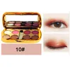 Fard à paupières à paillettes de haute qualité avec brosse maquillage pour le visage Palette de fard à paupières brillant 8 couleurs fard à paupières pour le maquillage