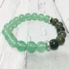 MG0362 8mm Pulseira de Ágata Musgo Natural para As Mulheres Na Moda Verde Aventurina Yoga Pulseira Terapêutica Jóias