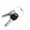 100 stks EDC Draad Outdoor Key Rvs Sleutelhanger Sleutelhanger Ring Lock Gadget Cirkel Touw Kabel Loop Tag Schroef Kamp Bagage