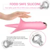 Siliconen innovatieve G-spot vibrator oplaadbare tongmassage 10 snelheid vibrerende stille clitoris stimulator seksspeeltjes voor vrouwen MX191228