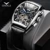 ONOLA marque automatique mécanique hommes montre mode affaires montre-bracelet Unique en cuir ceinture haute qualité cadeau montre hommes boîte