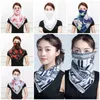 Women Scarf Face Mask Silk Chiffon Handkerchief Outdoor Windproof Half Face Dust veil Sunshade Masks Scarf Dust Mask T2I57972188620