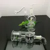 Nouveau verre moulin à vent cigarette bouilloire verre eau narguilé poignée tuyaux pipes haute qualité livraison gratuite