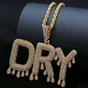 Collier de nom personnalisé de mode pour hommes femmes designer de luxe noms de lettre bricolage pendentifs glacés mode hip hop colliers bijoux 281m