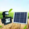 PIR Infraröd LED Flood Light 10W 20W 30W 50W Vattentät Motion Sensor Solar Floodlight för Garden Yard Gate Gratis frakt